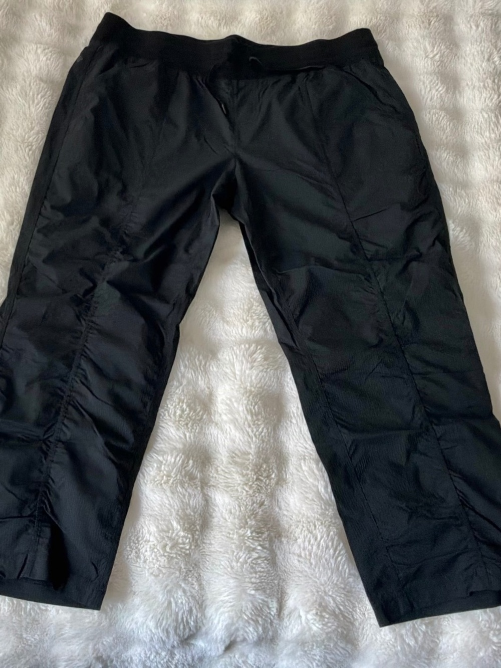 Shambhala Live-In Ease Mid Rise Crop Pants Black XL